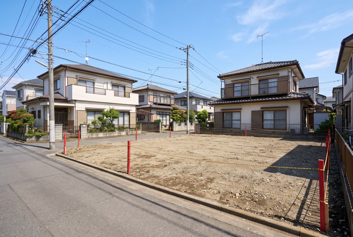 桜丘3丁目の整地された売地